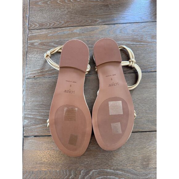 NWOT J. Crew Knotted ankle-strap sandals Size 9 - Picture 3 of 5